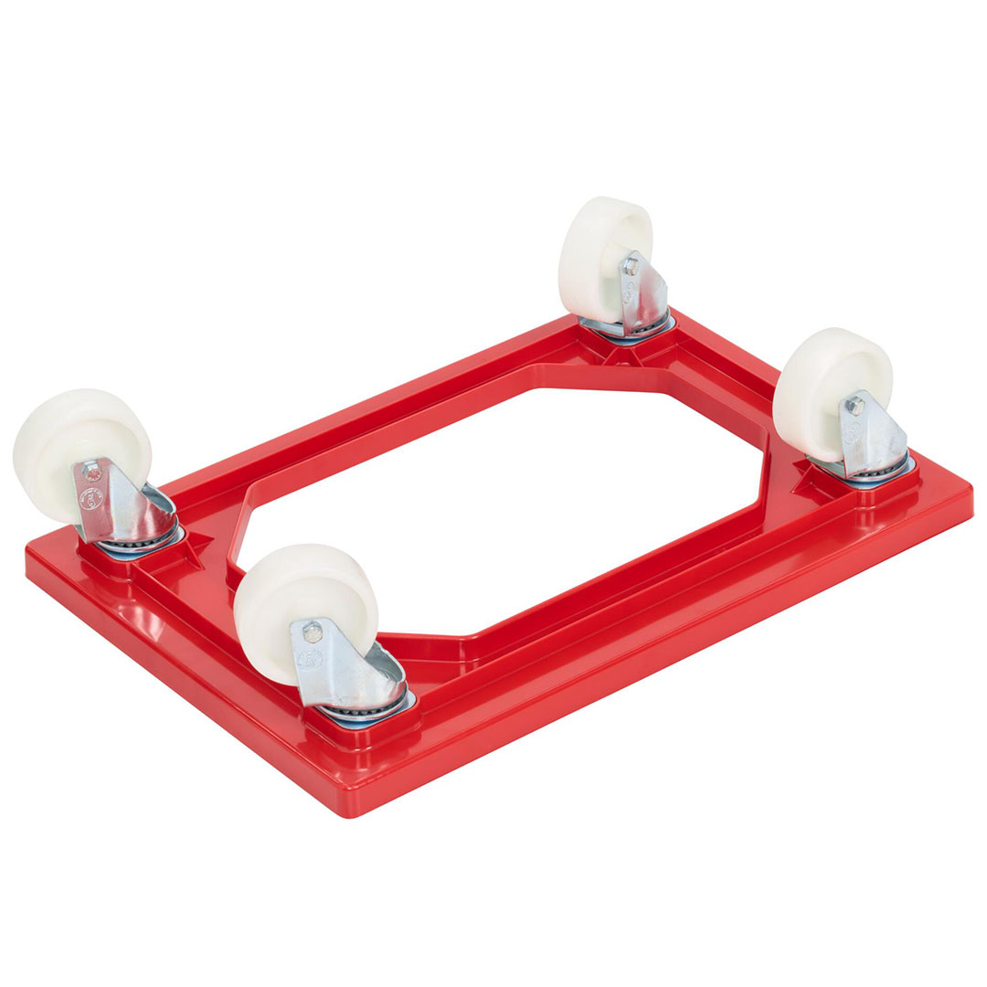 WEZ Transportrolli Kunststoff 62x42x17 cm rot