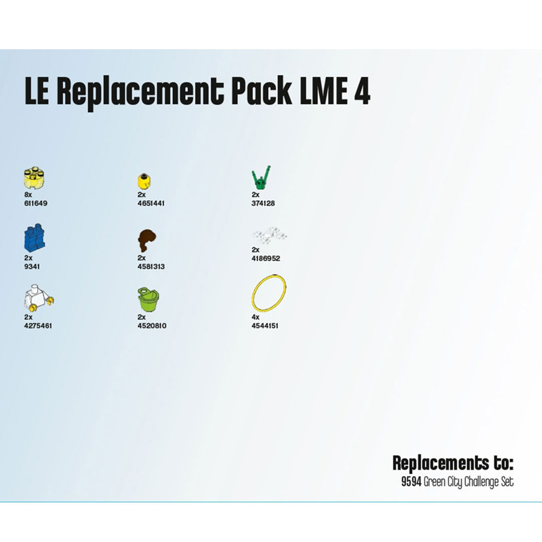 LEGO® Education EV3 und NXT Ersatzteilsortiment LME4 zu LE45544