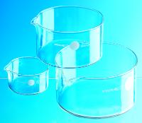 Kristallisierschale,D=190mm, H=90mm, mit Ausguss