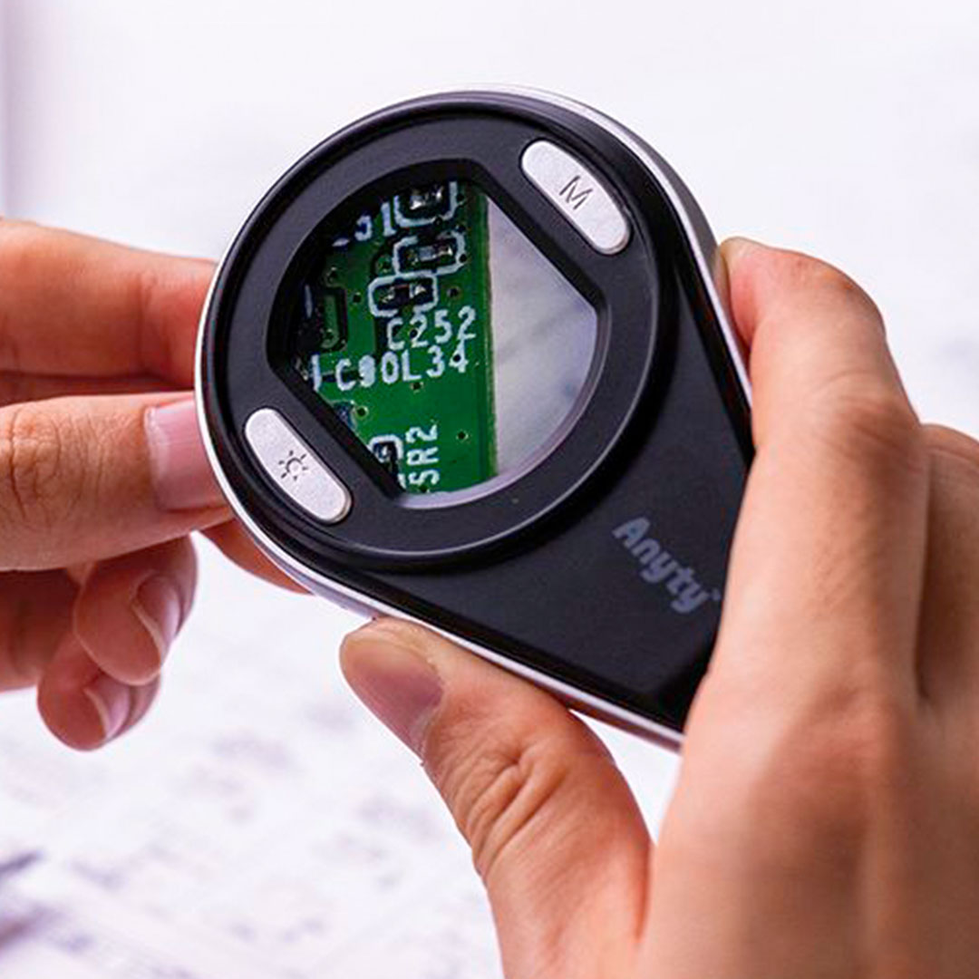 Handlupe digital mit 3 Vergrösserungen 5x,9x,14x 