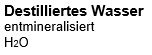 Destilliertes/entmineralisiertes Wasser / 2lt
