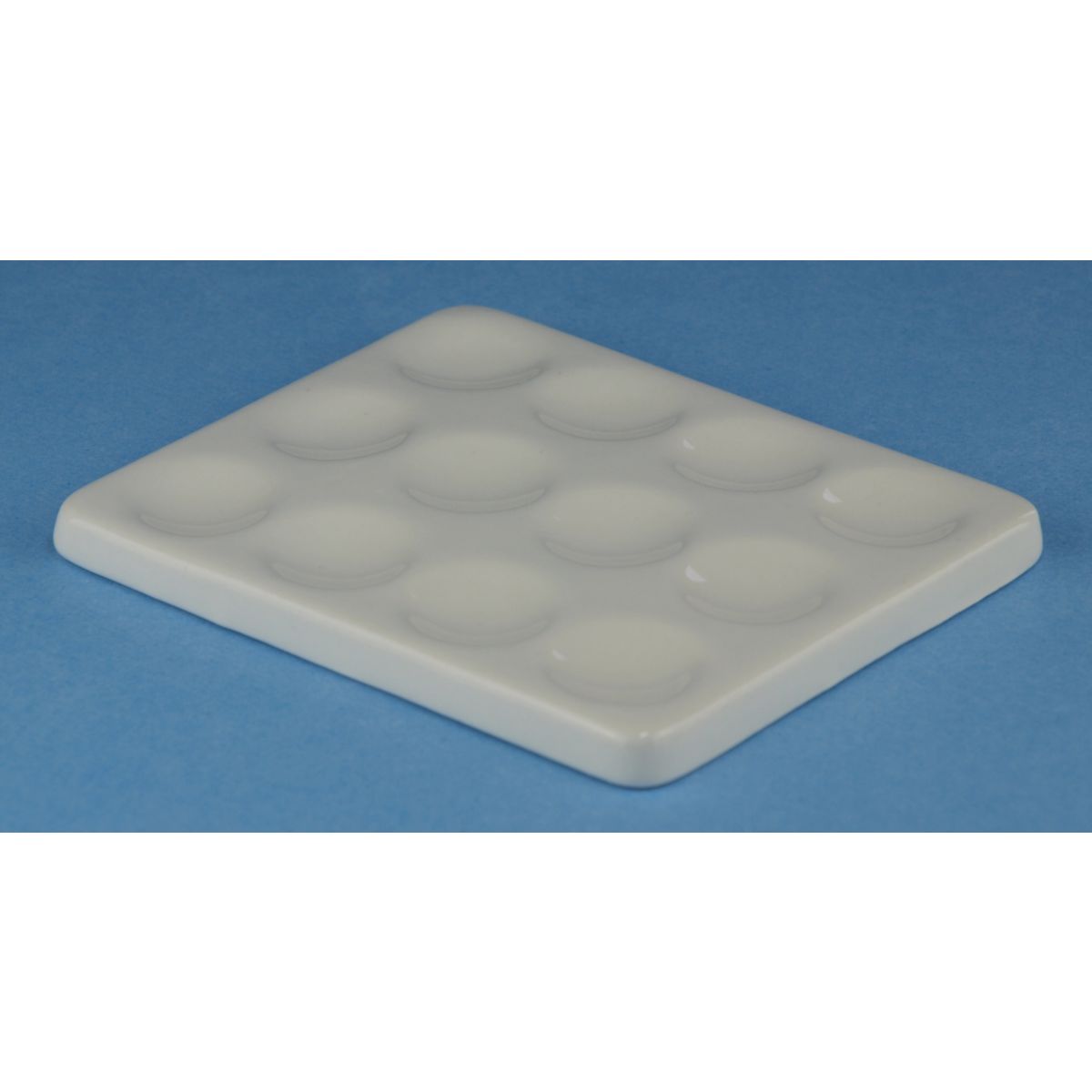 Tüpfelplatte Porzellan mit 12 Vertiefungen D=ca. 17mm