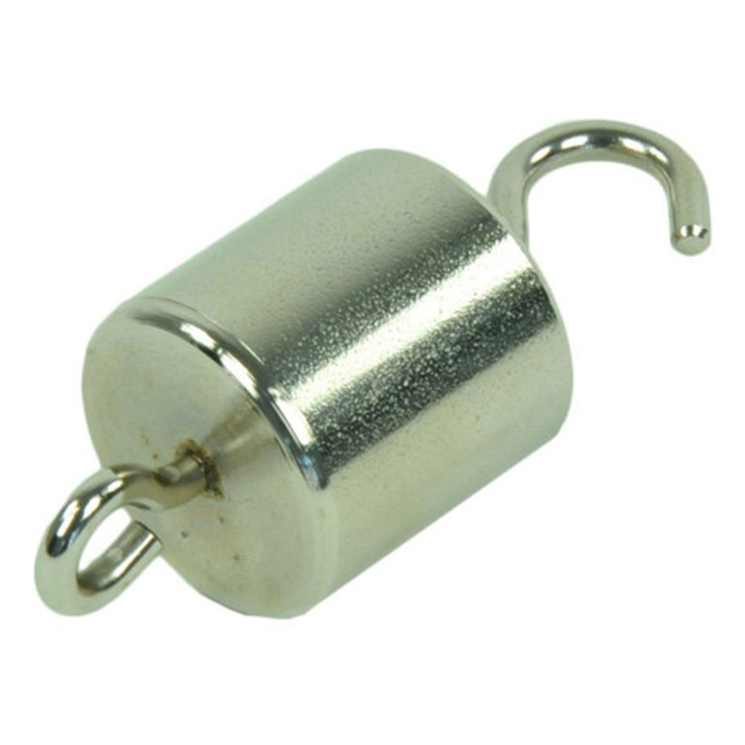 Hakengewicht 100g, blank, 25x25mm