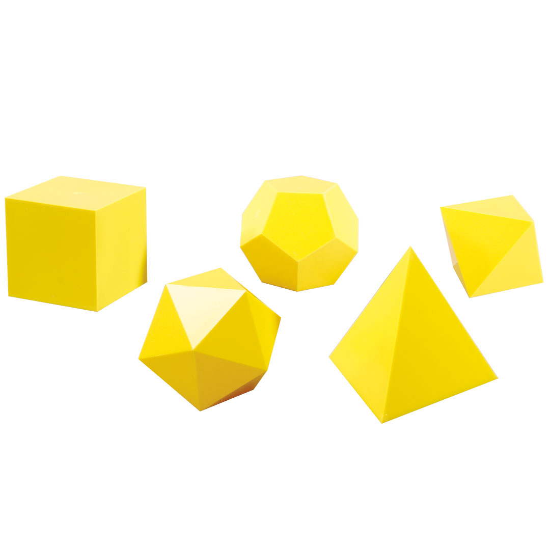 GÜNTER HERRMANN Hohlkörper Polyeder regelmässig, 5-teilig