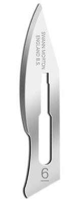 Klingen, spitz, Nr. 6, passend zu Skalpellhalter Nr. 3, 100Stk.