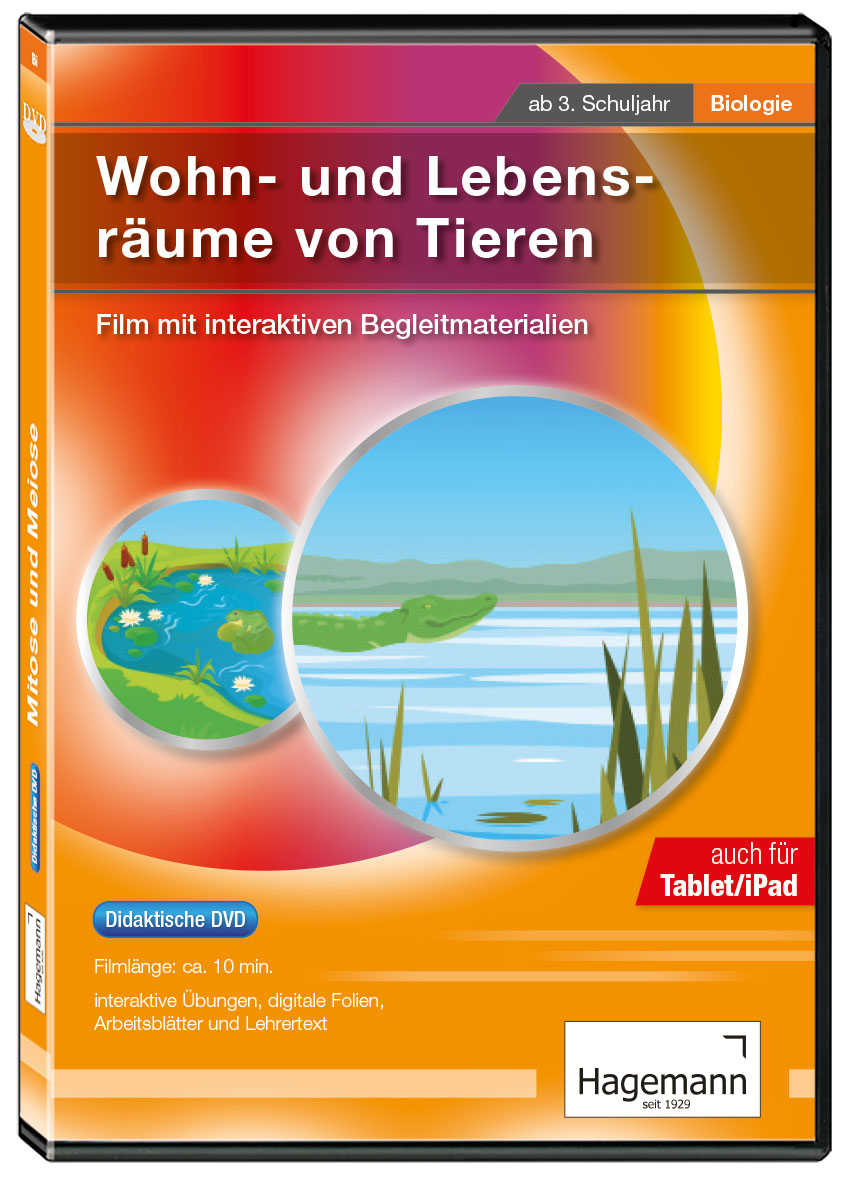 DVD Didaktisch, Wohn- und Lebensräume von Tieren, ca. 10 Min. DVD Didaktisch, Wohn- und Lebensräume von Tieren, ca. 10 Min.
