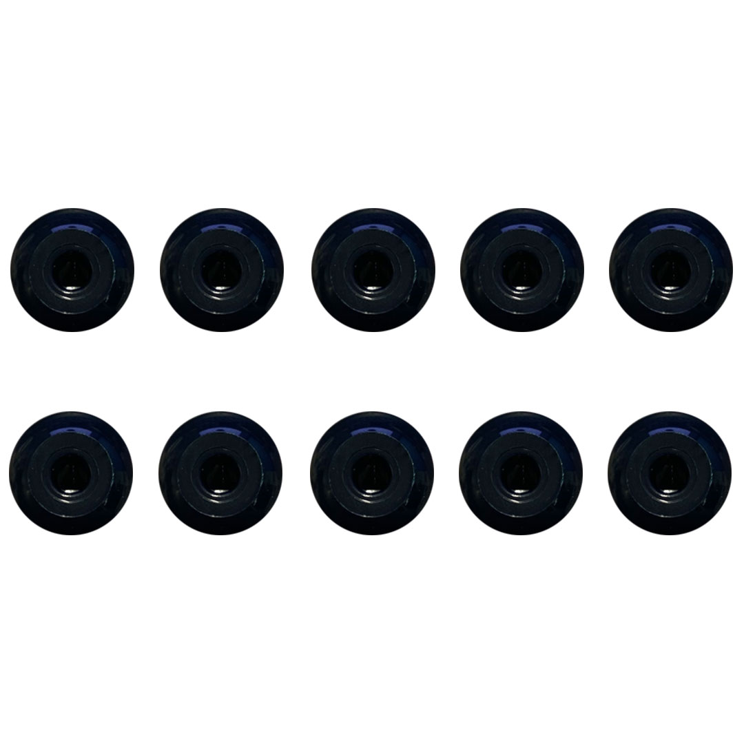 MOLYMOD Molekül Kohlenstoff, 2 Loch, 23 mm, 10 Stk. schwarz
