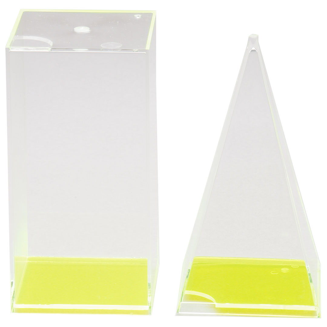 GÜNTER HERRMANN Füllkörper Prisma und Pyramide, 4-seitig