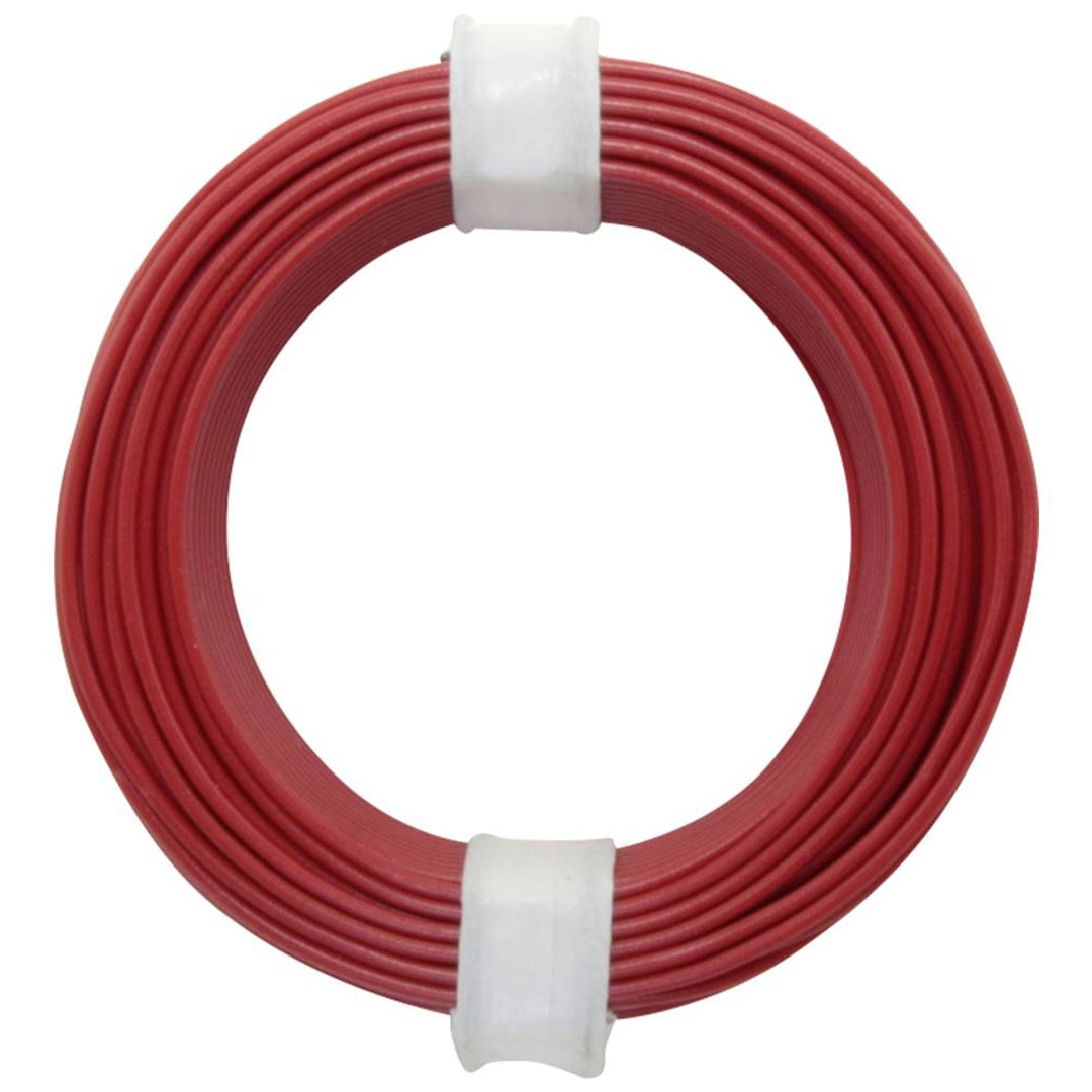 Litzenkabel, ohne Stecker, (Litze) rot, 10m