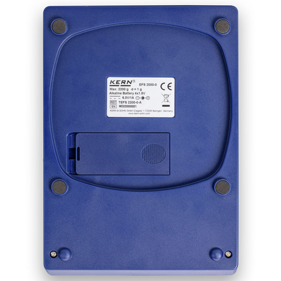 KERN Schulwaage Set, 2200g, 1g, KS-Wägeplatte, 5 Stück