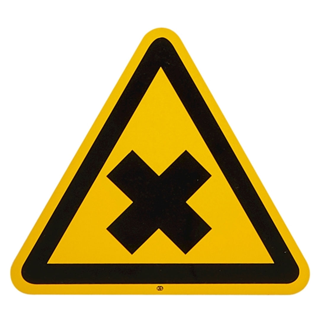 Warnzeichen Gesundheitsschädlich, 175mm, selbstklebend