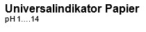 Universalindikator Papier, pH 1-14, L=4,8m, 3 Rollen