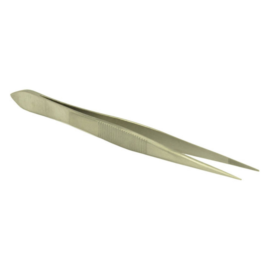 Pinzette, spitz, Stahl, L=115mm
