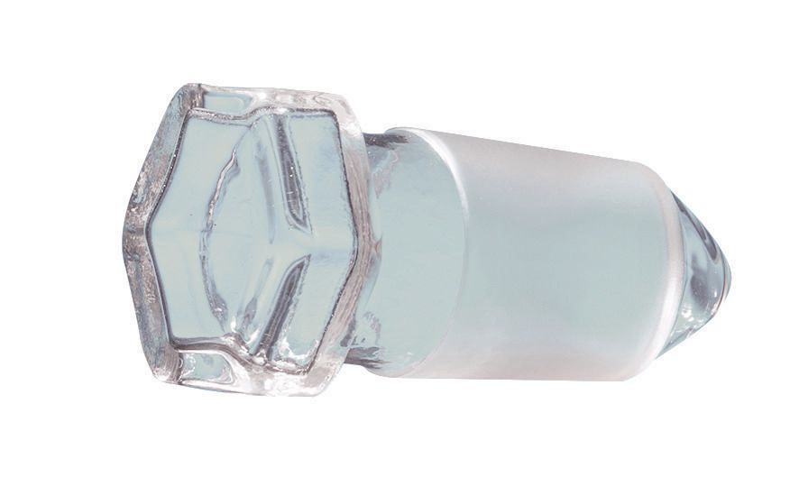 Stopfen Glas, NS19/26 mit Abtropfspitze