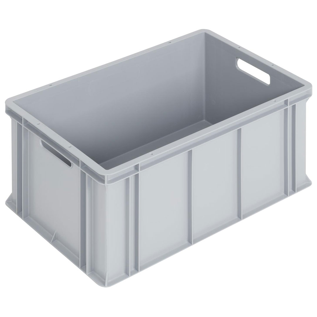 WEZ Stapelbehälter mit Durchfassgriff Logiline LL 60x40x27,8 cm grau WEZ Stapelbehälter mit Durchfassgriff Logiline LL 60x40x27,8 cm grau