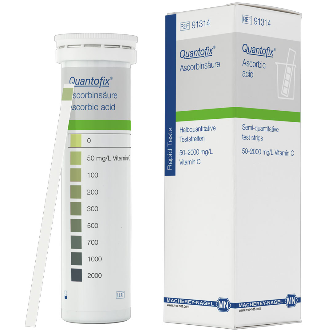 MACHEREY-NAGEL Ascorbinsäure,Quantofix Vitamin C, 100 Stäbchen