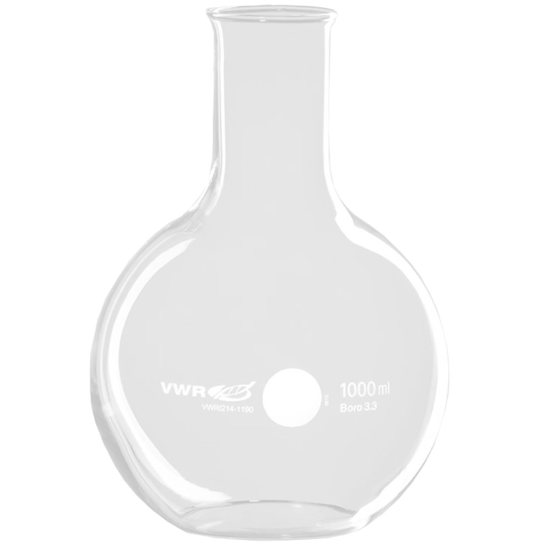 Stehkolben Boro 3.3, Hals=34mm, H=163mm, D=105mm, 500ml