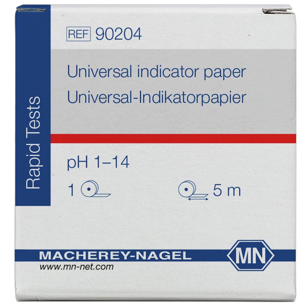 MACHEREY-NAGEL Indikator Papier, pH 1-14, mit Farbskala, L=5m