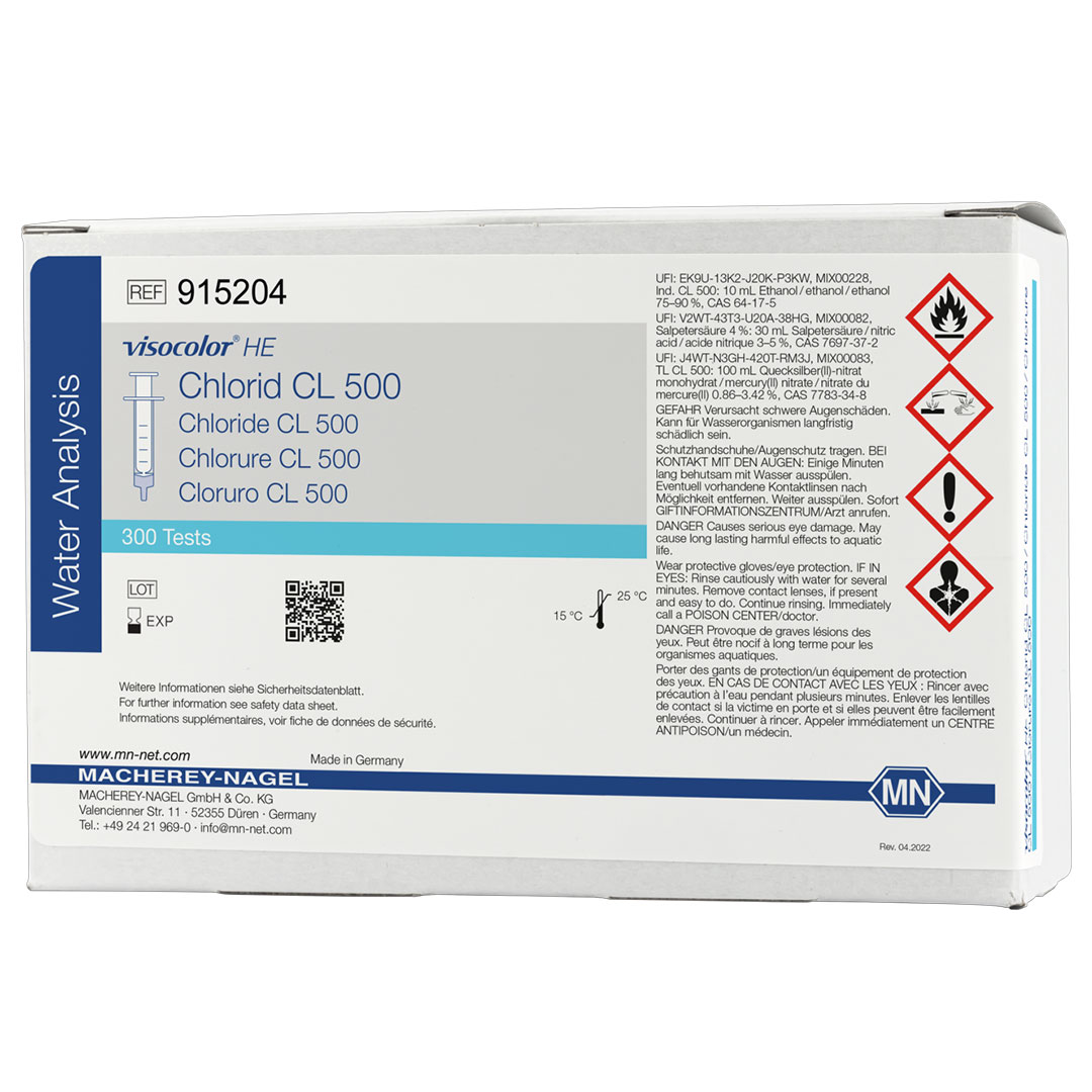 MACHEREY-NAGEL Chlorid CL500, Viscolor, 300Test, Nachfüllpackung
