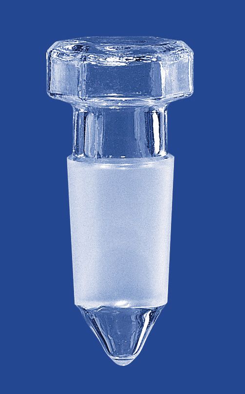 Stopfen Glas, NS29/32 mit Abtropfspitze