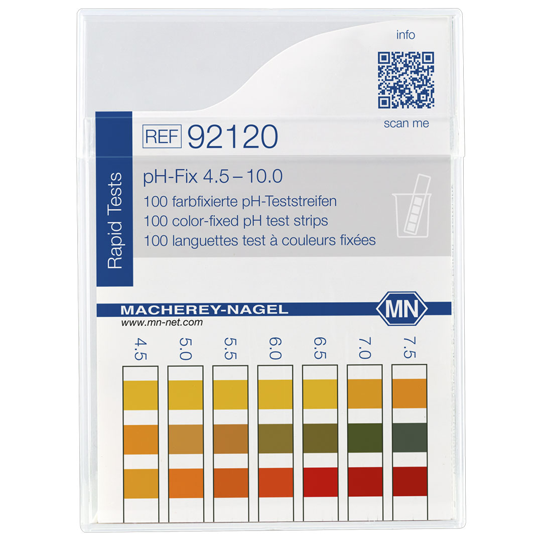 MACHEREY-NAGEL pH-Fix Indikator Stäbchen, pH 4,5-10,0, CE, 100 Stäbchen