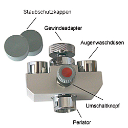 Augendusche mit Direktanschluss
