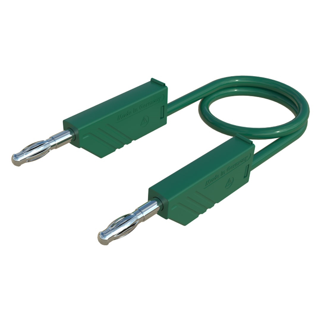 Laborkabel,100cm, grün, 2,5mm2, bis 32A