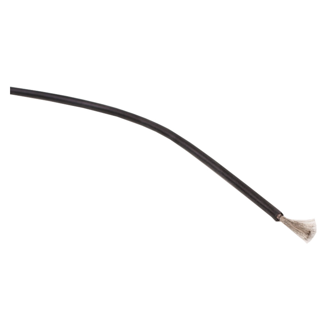 Kabel Silikon, 2,5mm2, schwarz. 1m
