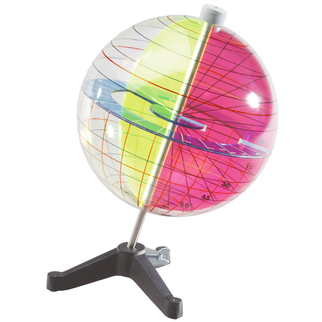 GÜNTER HERRMANN Globus, Plexi, Längs- und Breitengrade