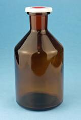 Enghals, Steilbrust, 100ml, braun, NS14/23, KS-Stopfen