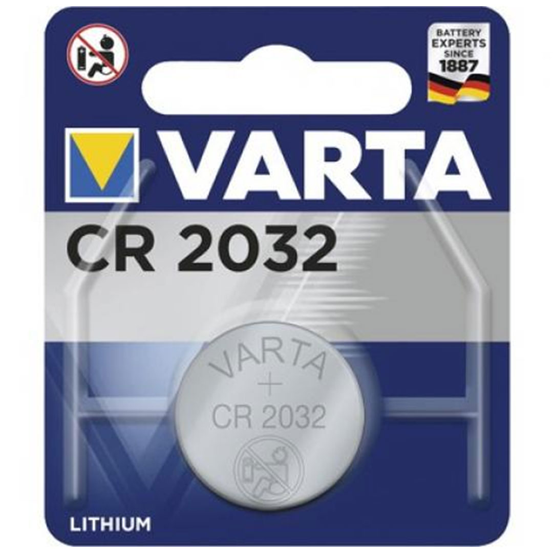 Varta Knopfzellen Batterie, CR2032, 3V, Blister mit 1 Stk.