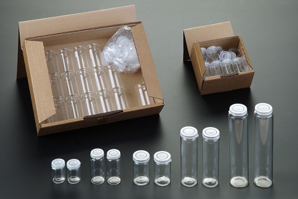 Snap-Cap 10ml, H=33mm, D=24mm, Glas klar, 20Stk.