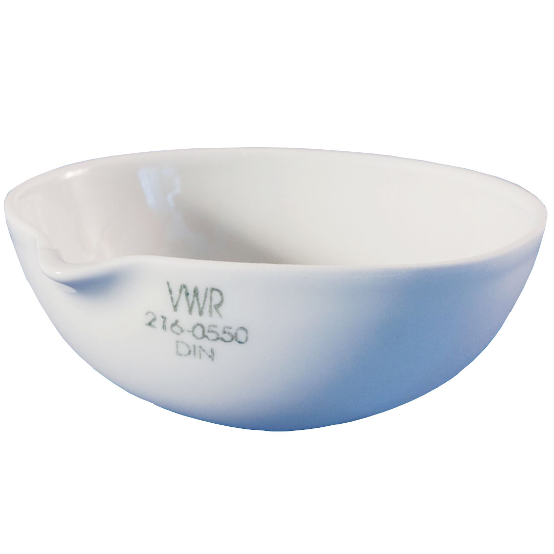 Abdampfschale Porzellan halbtief, D=125mm, H=50mm, 285ml