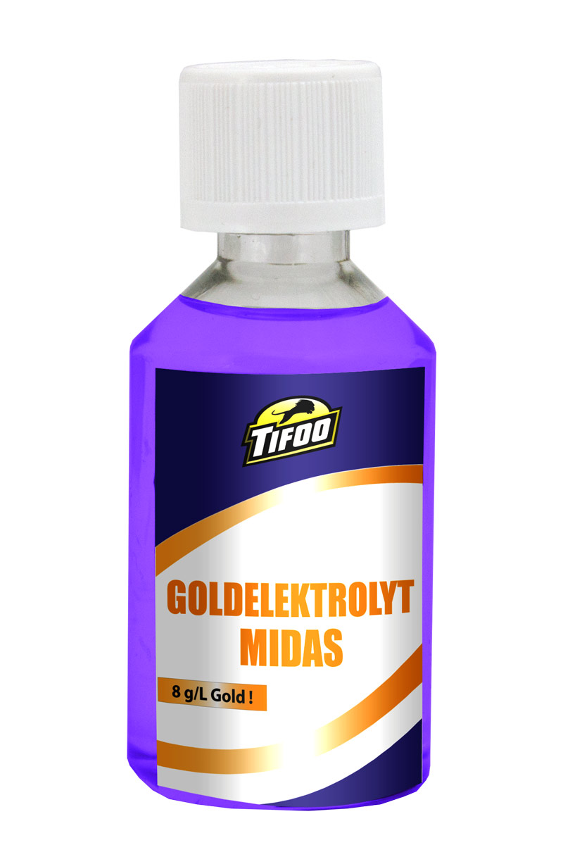 Gold-Elektrolyt, Midas, 50ml, Galvanisieren