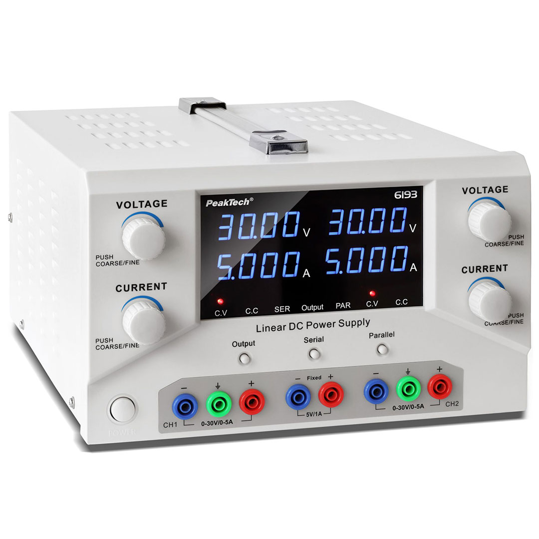 DC Linear Doppel-Labornetzgerät ~ 0-30V / 0-5A