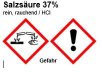 Salzsäure 37%, rein rauchend, 1000ml