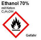 Ethanol 70% mit Keton, 500ml