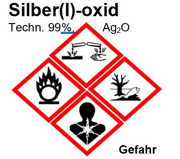Silber(I)-oxid technisch 99%, 25g Silber(I)-oxid technisch 99%, 25g