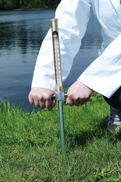 Boden-Einstich-Thermometer mit Fassung