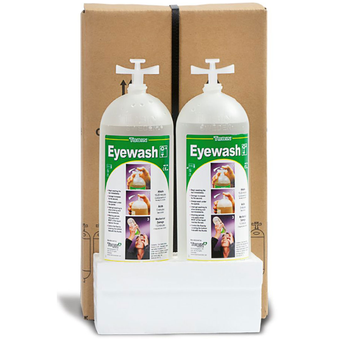 Ersatz-Augenspülflaschen, 2 x 1 Literflaschen