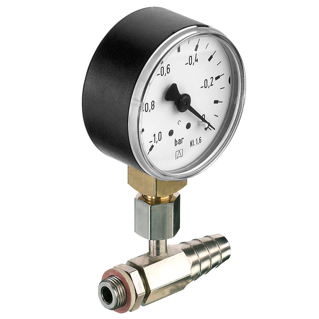 USBECK Wasserstrahlpumpe mit Manometer