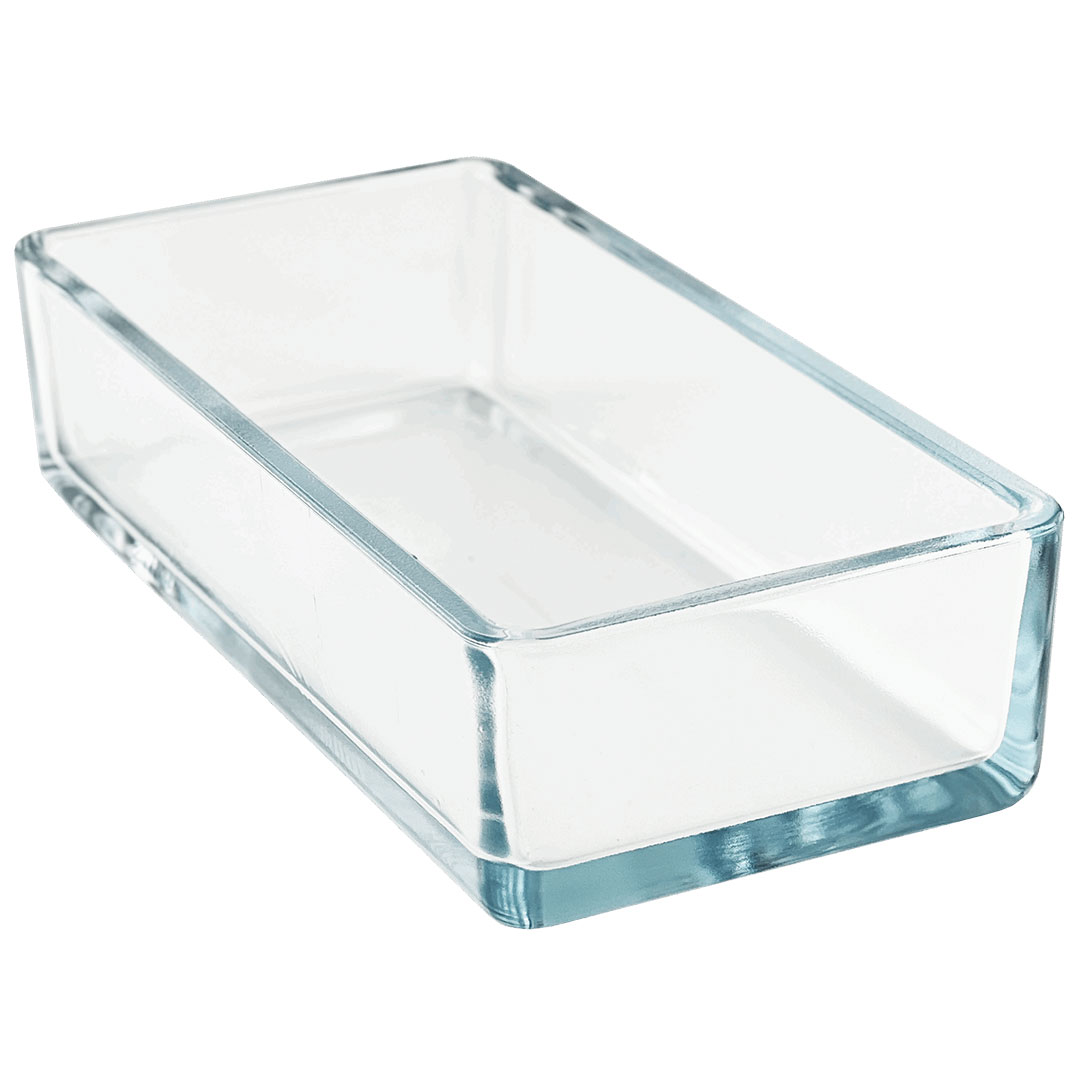 Glasschale, Wanne 17x 9x4,5cm