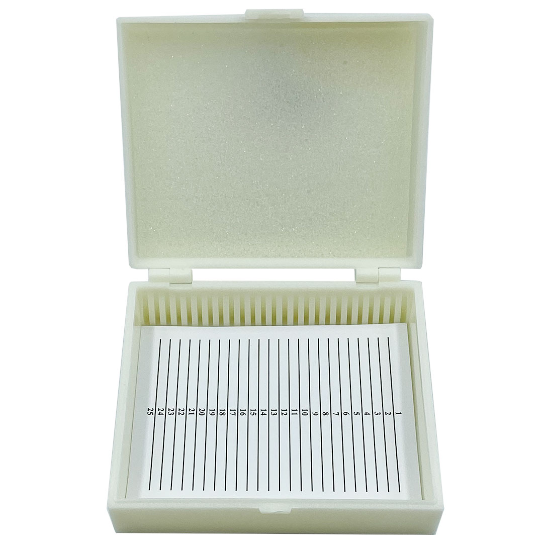 OPTIKA Präparatekasten für 25 Präparate, KS-Box